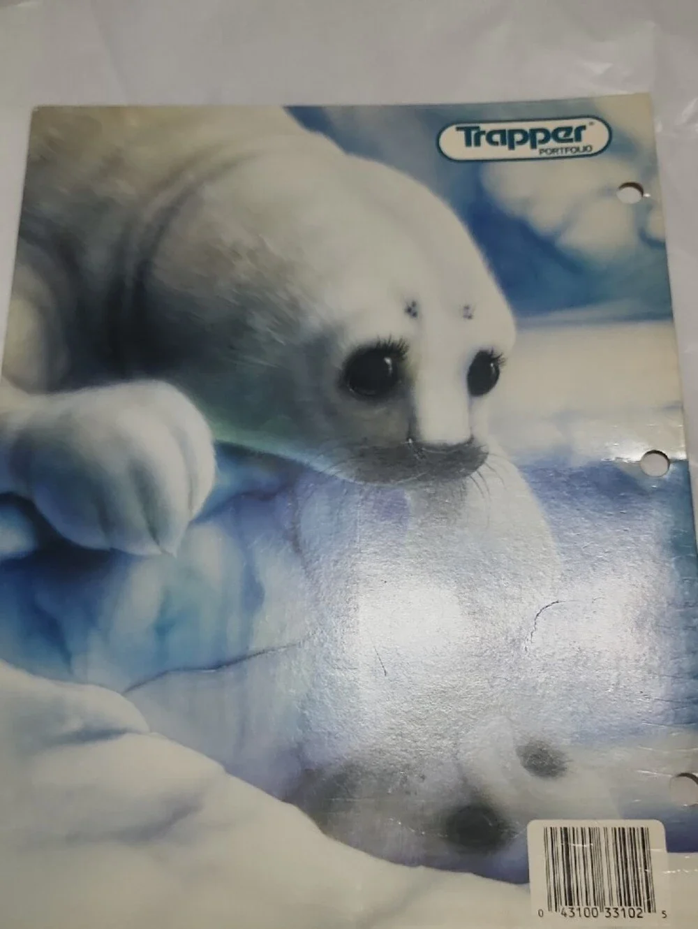 1992 Trapper Keeper Seal Print Folder